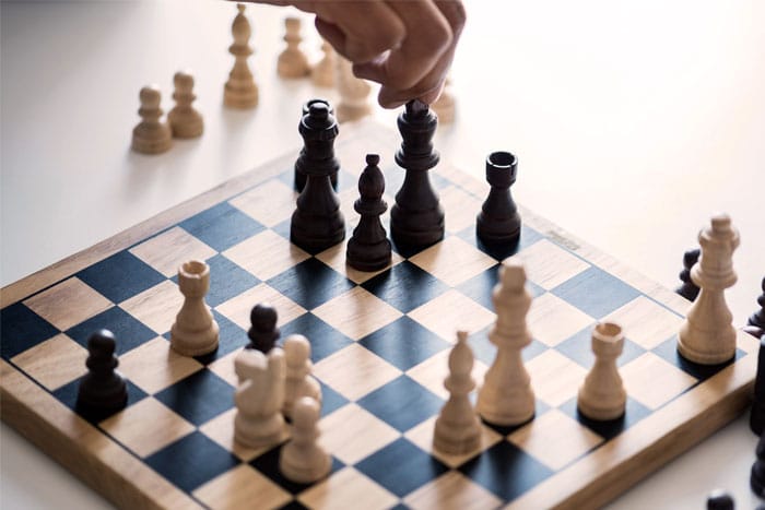 wooden chess pieces